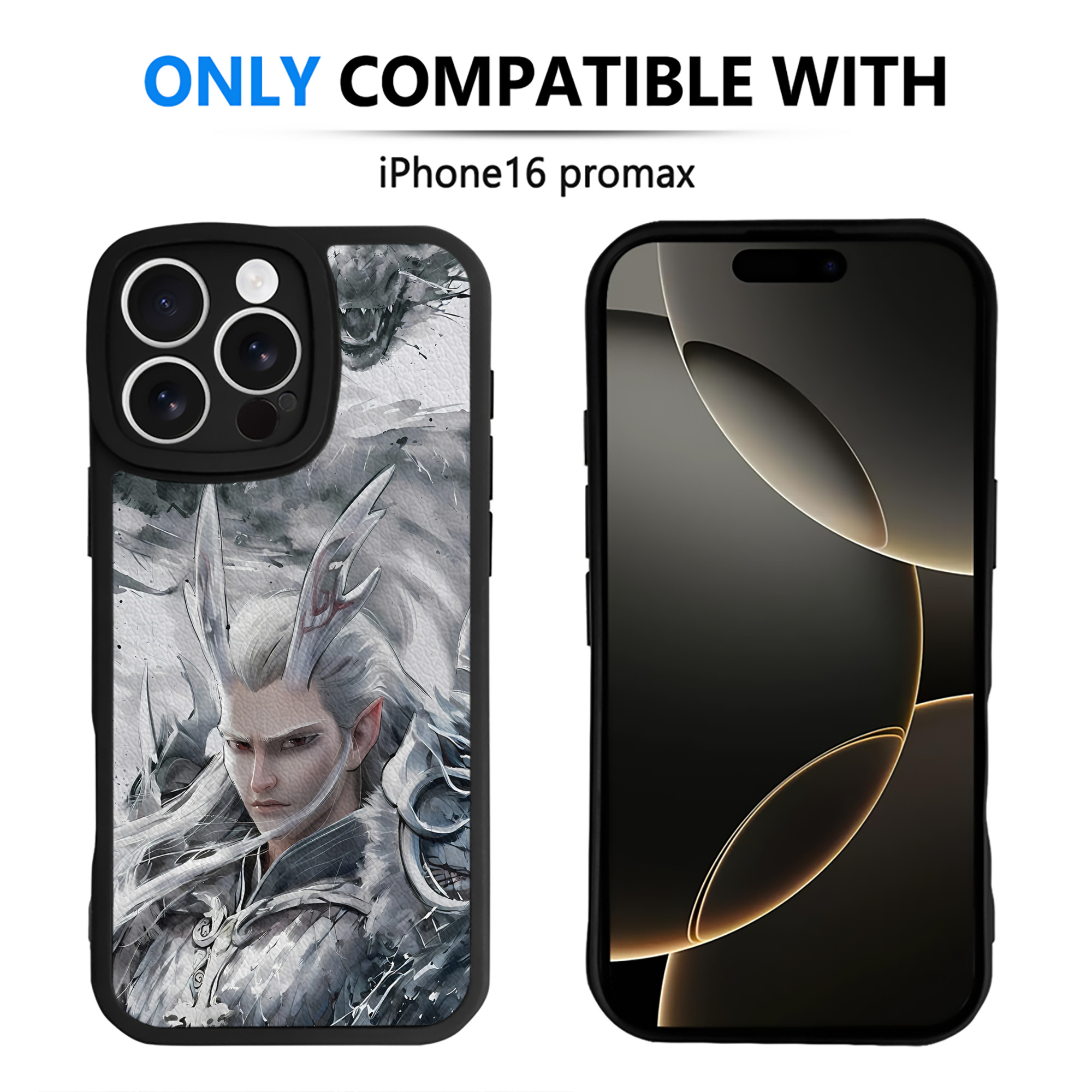 （画像用） Ne Zha 2 ナタ 魔童の大暴れ 【iPhone 16シリーズ対応】シリコンスマホケース（レザー調） 材質：シリコン